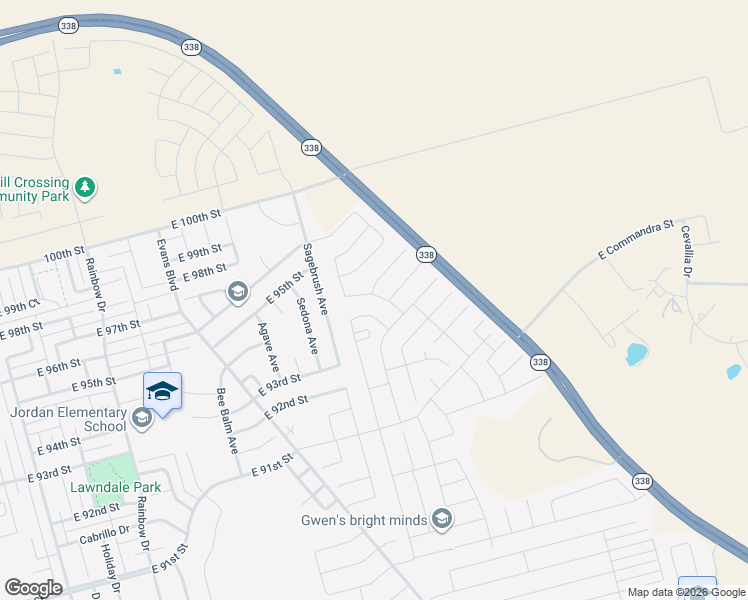 map of restaurants, bars, coffee shops, grocery stores, and more near 9416 Sagebrush Avenue in Odessa