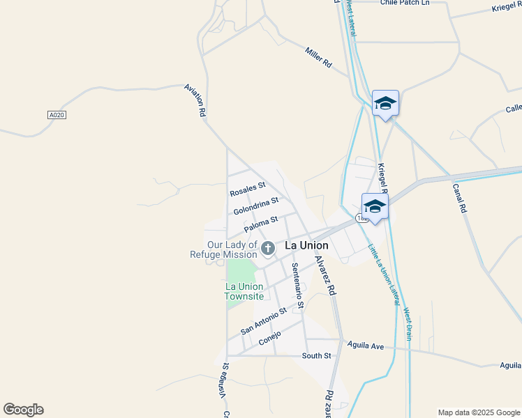 map of restaurants, bars, coffee shops, grocery stores, and more near 2900-2998 Salome Hernandez St in Anthony
