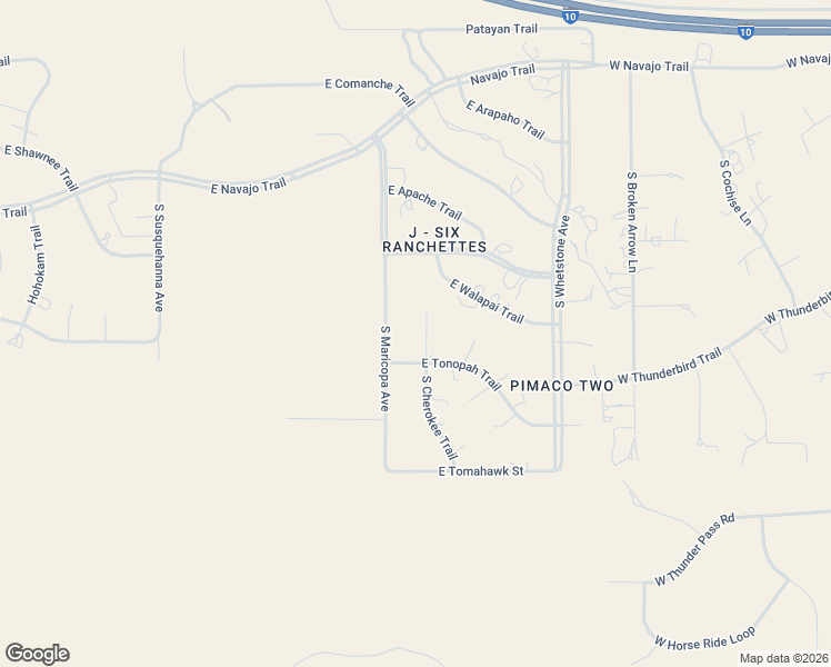 map of restaurants, bars, coffee shops, grocery stores, and more near 16630 South Cherokee Place in Benson