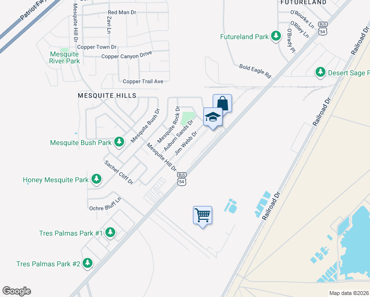 map of restaurants, bars, coffee shops, grocery stores, and more near 11864 Jim Webb Drive in El Paso