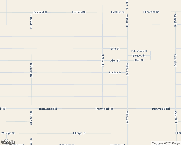 map of restaurants, bars, coffee shops, grocery stores, and more near West Bentley Street in Cochise County