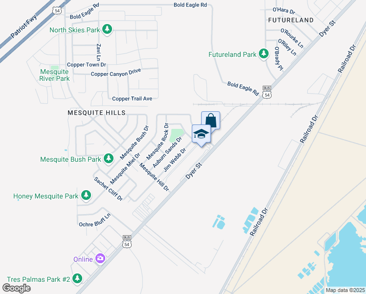 map of restaurants, bars, coffee shops, grocery stores, and more near 11925 Jim Webb Drive in El Paso