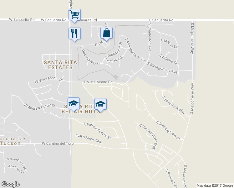 map of restaurants, bars, coffee shops, grocery stores, and more near 491 South Douglas Washington Road in Vail