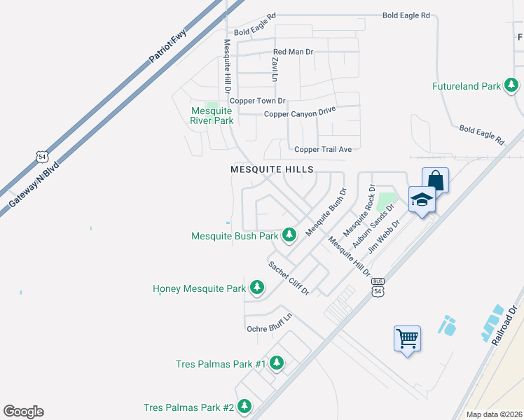 map of restaurants, bars, coffee shops, grocery stores, and more near 7021 Falling Leaf Circle in El Paso