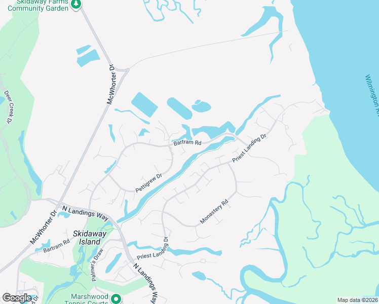 map of restaurants, bars, coffee shops, grocery stores, and more near 5 Cuthbert Lane in Savannah