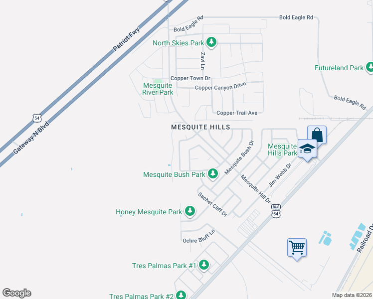 map of restaurants, bars, coffee shops, grocery stores, and more near 7021 Falling Leaf Circle in El Paso