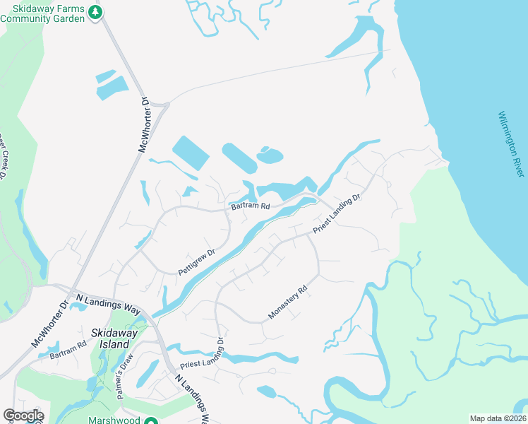 map of restaurants, bars, coffee shops, grocery stores, and more near 5 Cuthbert Lane in Savannah