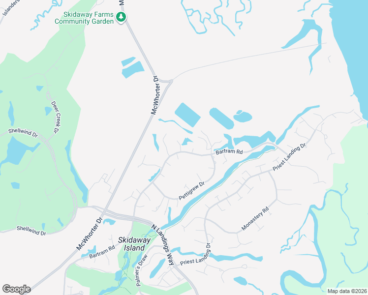 map of restaurants, bars, coffee shops, grocery stores, and more near 1 Fiddler Crab Lane in Savannah