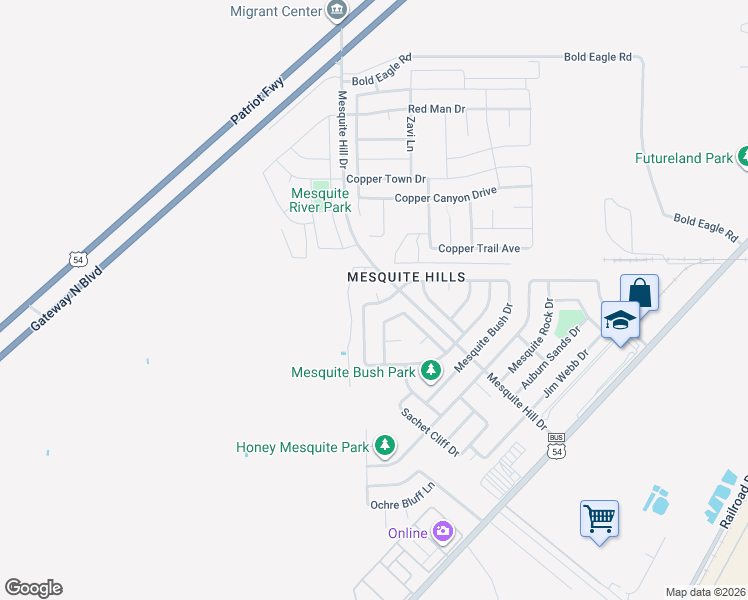 map of restaurants, bars, coffee shops, grocery stores, and more near 7001 Jericho Tree Drive in El Paso