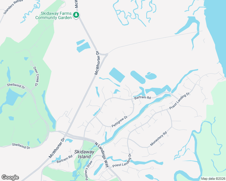 map of restaurants, bars, coffee shops, grocery stores, and more near 1 Fiddler Crab Lane in Savannah