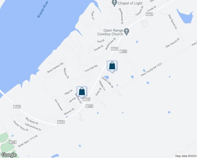 map of restaurants, bars, coffee shops, grocery stores, and more near 688 Happy Lane in Whitney