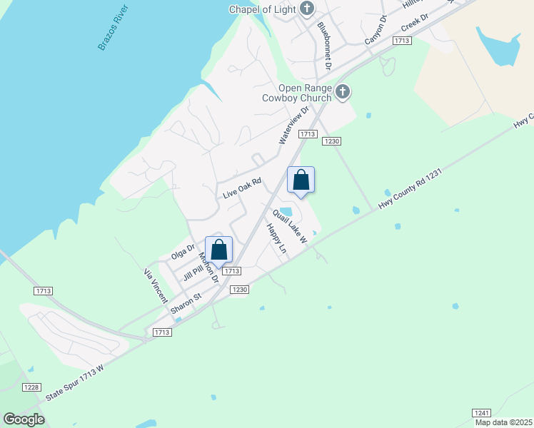 map of restaurants, bars, coffee shops, grocery stores, and more near 688 Happy Lane in Whitney