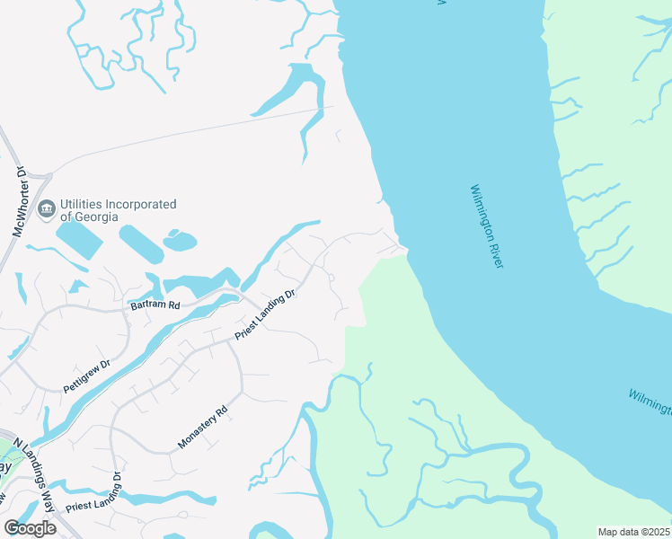 map of restaurants, bars, coffee shops, grocery stores, and more near 3 Tapestry Lane in Savannah
