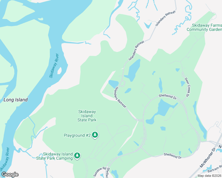 map of restaurants, bars, coffee shops, grocery stores, and more near 2 Oak Glade Court in Savannah