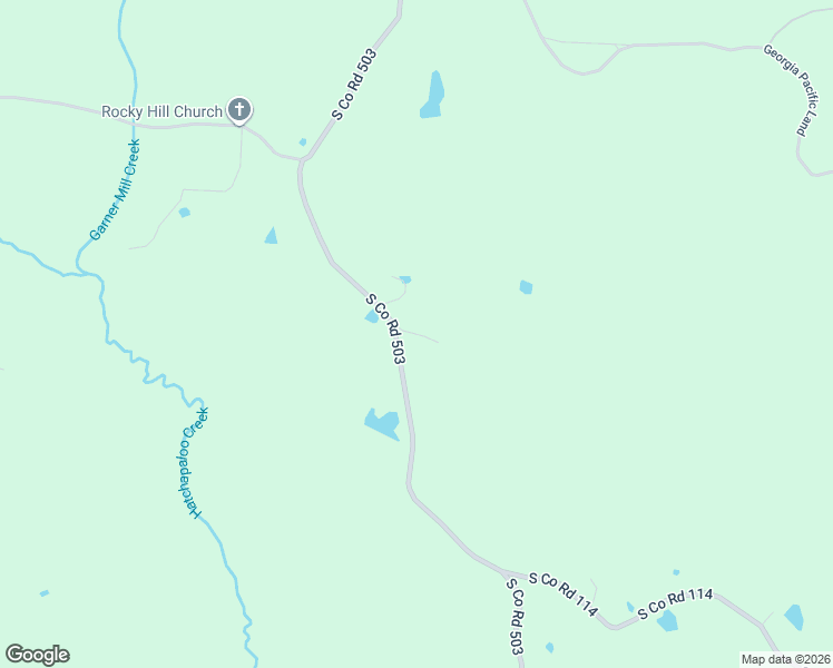 map of restaurants, bars, coffee shops, grocery stores, and more near South Co Road 503 in Magee