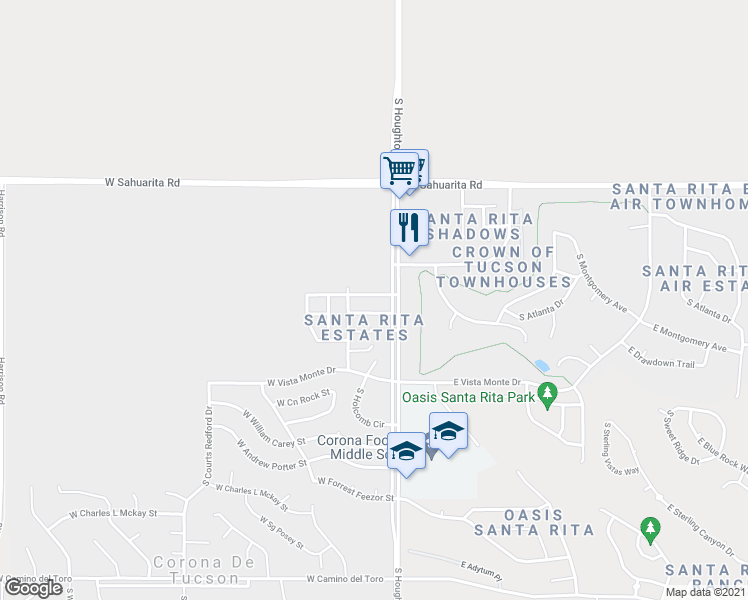 map of restaurants, bars, coffee shops, grocery stores, and more near 43 West James L Sullivan Street in Vail