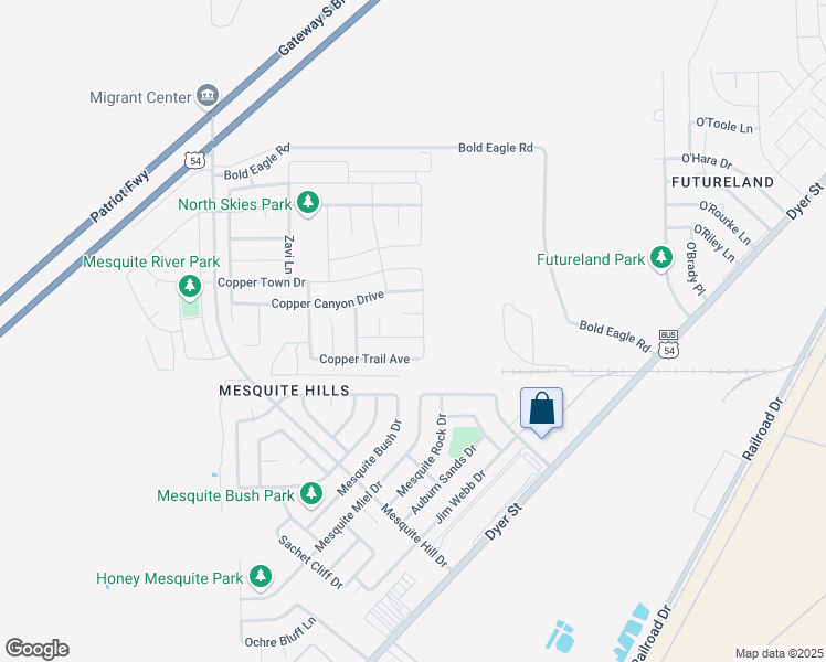 map of restaurants, bars, coffee shops, grocery stores, and more near 7256 Turtle Creek Court in El Paso