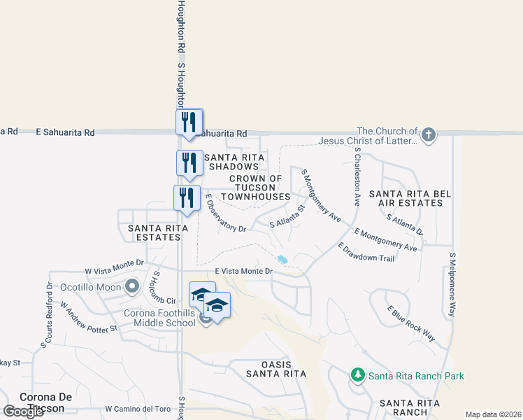 map of restaurants, bars, coffee shops, grocery stores, and more near 256 South Richmond Drive in Vail