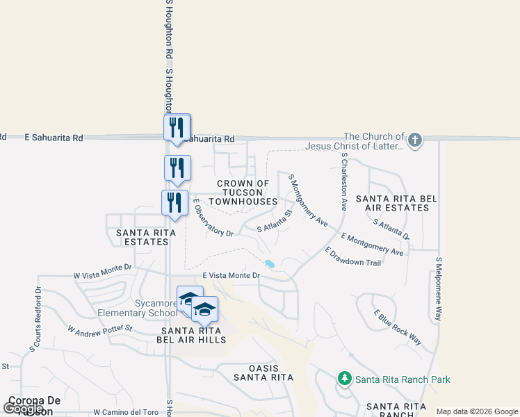 map of restaurants, bars, coffee shops, grocery stores, and more near 230 South Richmond Drive in Vail