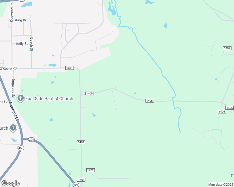 map of restaurants, bars, coffee shops, grocery stores, and more near 6039 County Road 1405 in Jacksonville