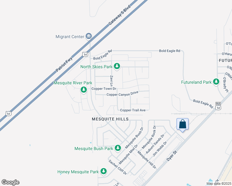 map of restaurants, bars, coffee shops, grocery stores, and more near in El Paso