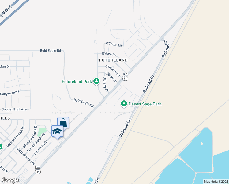 map of restaurants, bars, coffee shops, grocery stores, and more near 12209 Dyer Street in El Paso