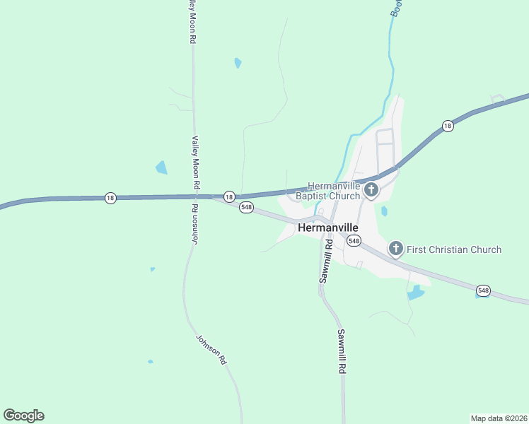 map of restaurants, bars, coffee shops, grocery stores, and more near Mississippi 548 in Hermanville