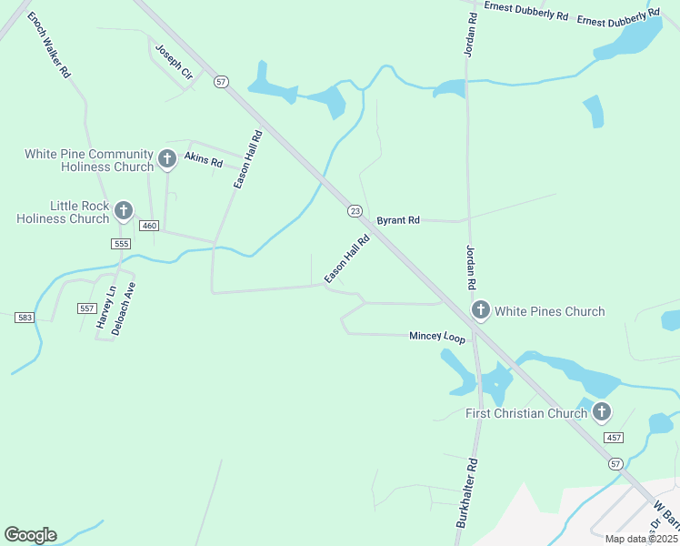 map of restaurants, bars, coffee shops, grocery stores, and more near 1040 Eason Hall Road in Glennville
