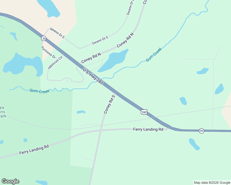 map of restaurants, bars, coffee shops, grocery stores, and more near 2036 U.S. 280 in Cordele
