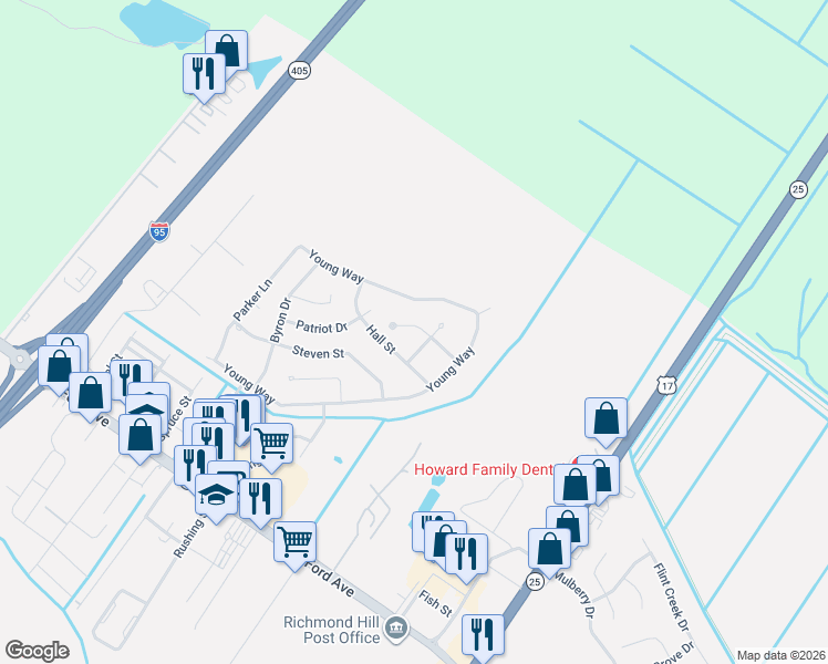 map of restaurants, bars, coffee shops, grocery stores, and more near 174 William Avenue in Richmond Hill