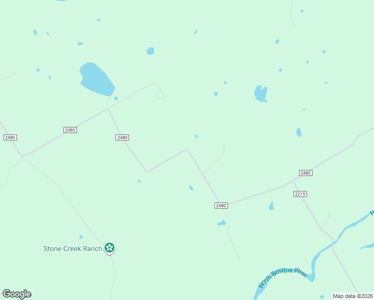 map of restaurants, bars, coffee shops, grocery stores, and more near County Road 2480 in Hico