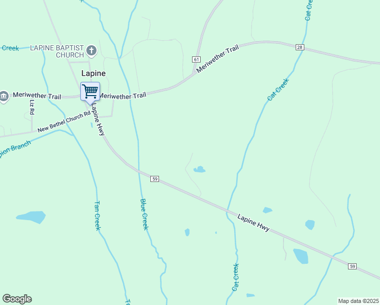 map of restaurants, bars, coffee shops, grocery stores, and more near 19684 Lapine Highway in Lapine