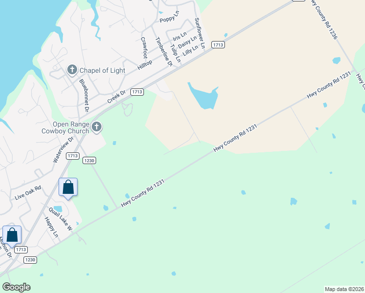 map of restaurants, bars, coffee shops, grocery stores, and more near 102 Star Ranch Drive in Whitney