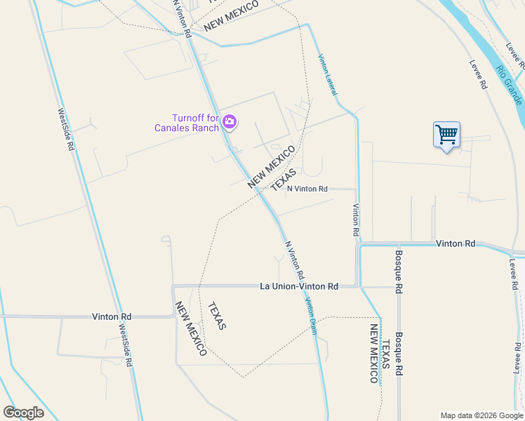 map of restaurants, bars, coffee shops, grocery stores, and more near 1100 Vinton Road in Anthony