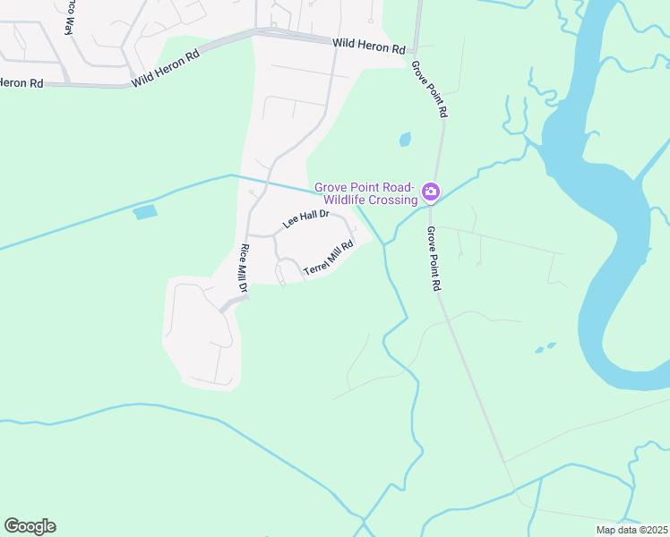 map of restaurants, bars, coffee shops, grocery stores, and more near 107 Terrel Mill Road in Savannah