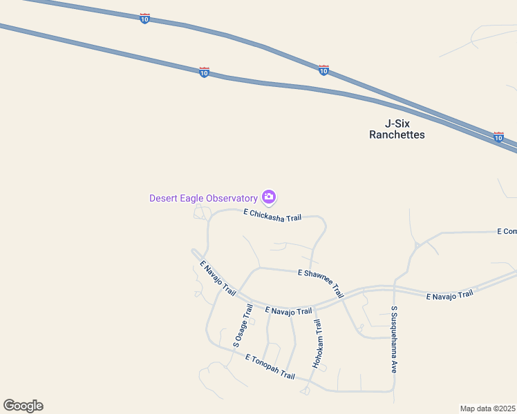 map of restaurants, bars, coffee shops, grocery stores, and more near 24261 East Chickasha Trail in Benson