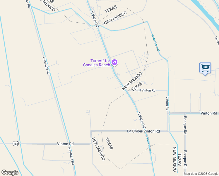 map of restaurants, bars, coffee shops, grocery stores, and more near 1285 Vinton Road in Anthony