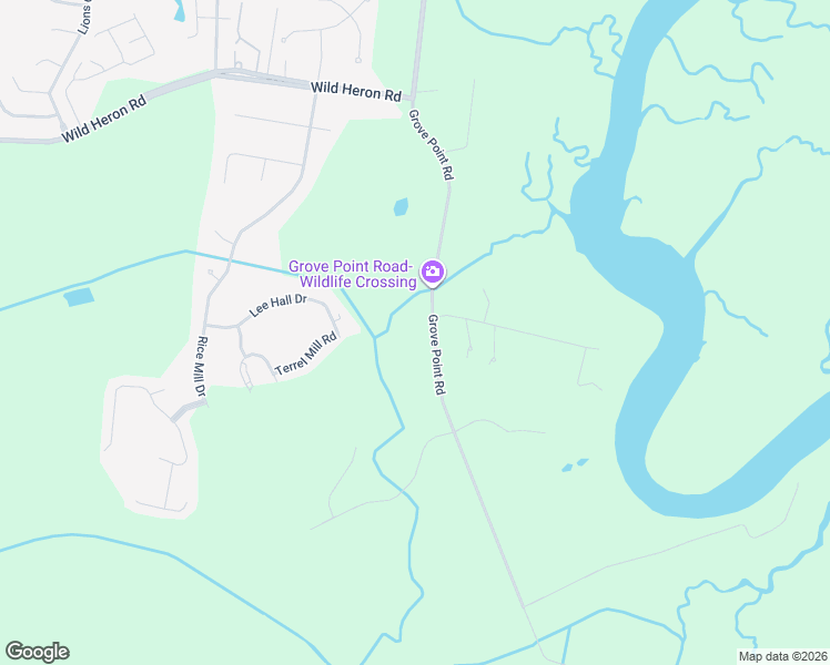 map of restaurants, bars, coffee shops, grocery stores, and more near 2201 Grove Point Road in Savannah