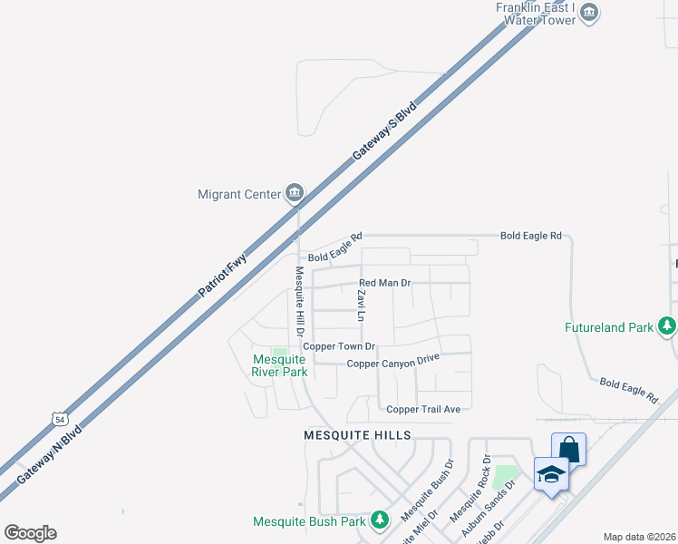 map of restaurants, bars, coffee shops, grocery stores, and more near 7028 Long Meadow Drive in El Paso