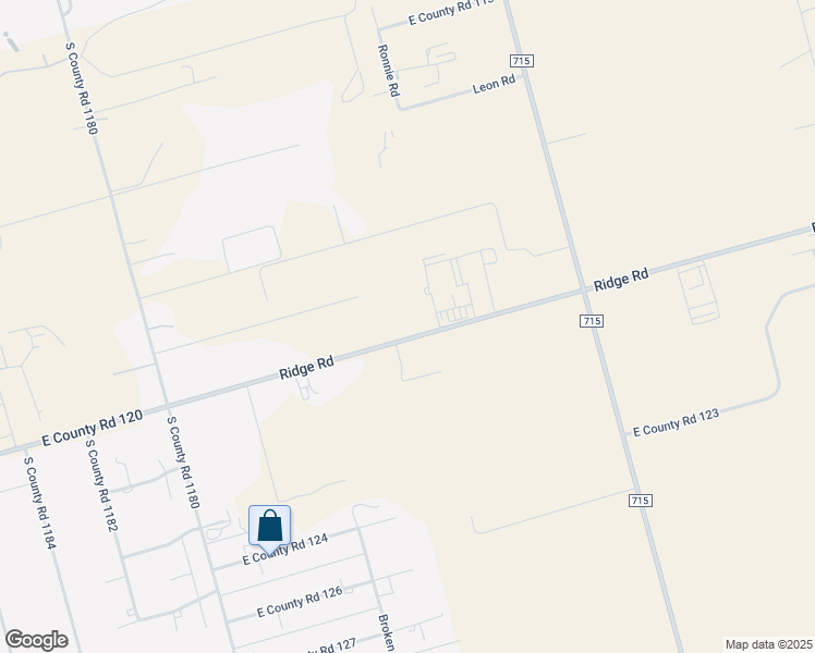 map of restaurants, bars, coffee shops, grocery stores, and more near 1555 Ridge Road in Midland