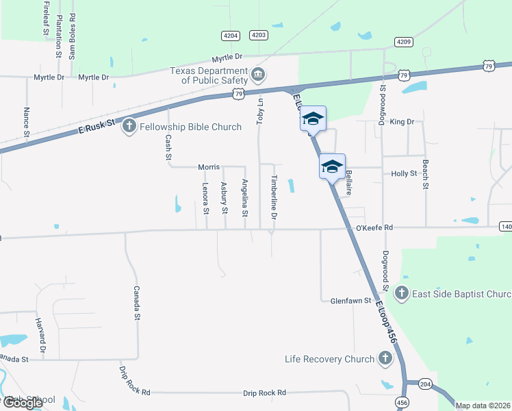 map of restaurants, bars, coffee shops, grocery stores, and more near 408 Toby Lane in Jacksonville