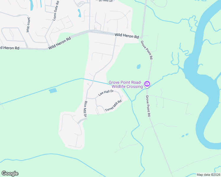map of restaurants, bars, coffee shops, grocery stores, and more near 24 Lee Hall Drive in Savannah
