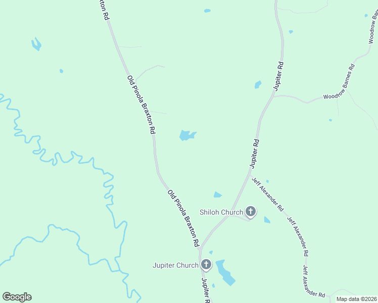 map of restaurants, bars, coffee shops, grocery stores, and more near 210 Old Pinola Braxton Road in Braxton