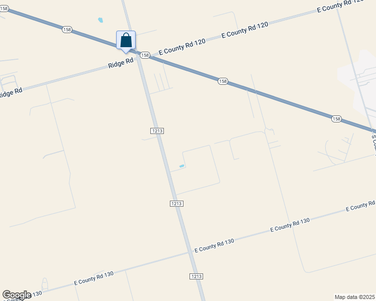 map of restaurants, bars, coffee shops, grocery stores, and more near 4001 South County Road in Midland