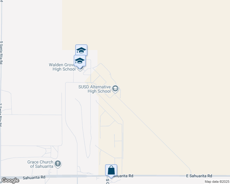 map of restaurants, bars, coffee shops, grocery stores, and more near 15500 South Sahuarita Park Road in Sahuarita