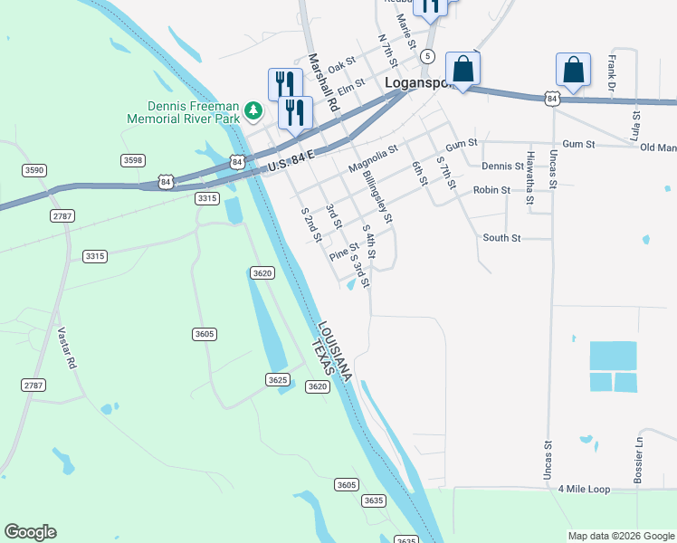 map of restaurants, bars, coffee shops, grocery stores, and more near 611 South 2nd Street in Logansport