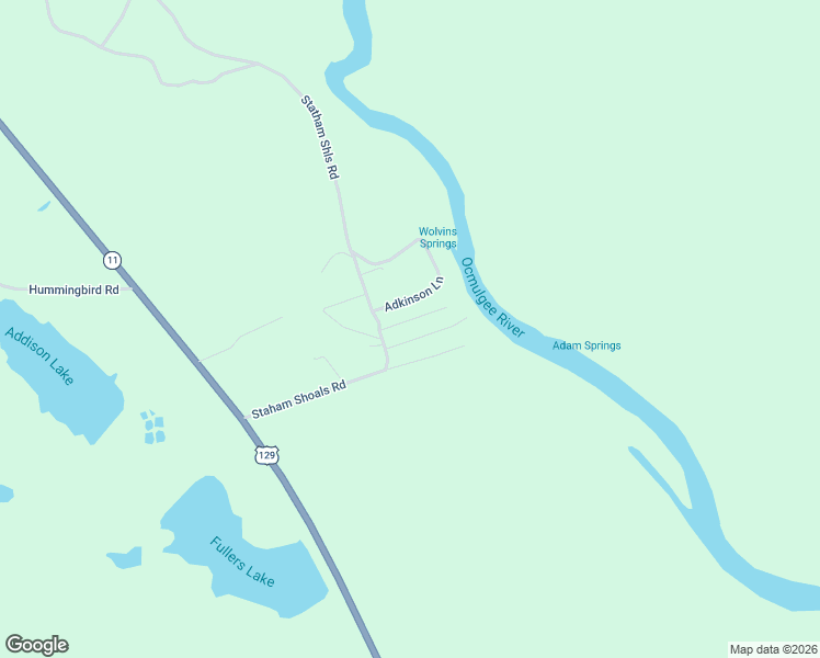 map of restaurants, bars, coffee shops, grocery stores, and more near 36 Boat Landing Road in Abbeville