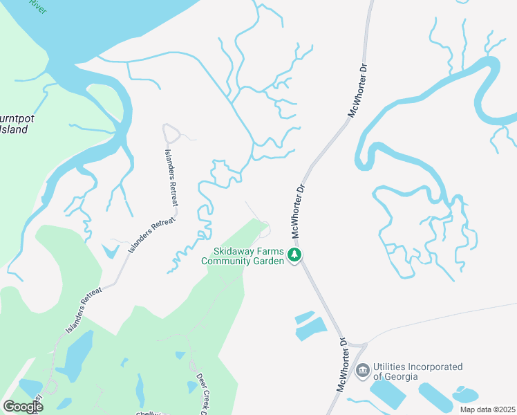 map of restaurants, bars, coffee shops, grocery stores, and more near 37 Gray Heron Retreat in Savannah