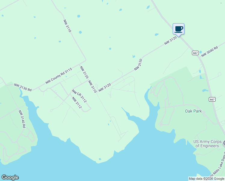 map of restaurants, bars, coffee shops, grocery stores, and more near 3495 Northwest County Road 3125 in Purdon