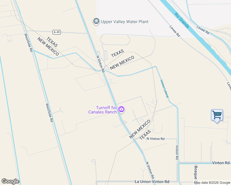 map of restaurants, bars, coffee shops, grocery stores, and more near 1610 N Vinton Rd in Anthony